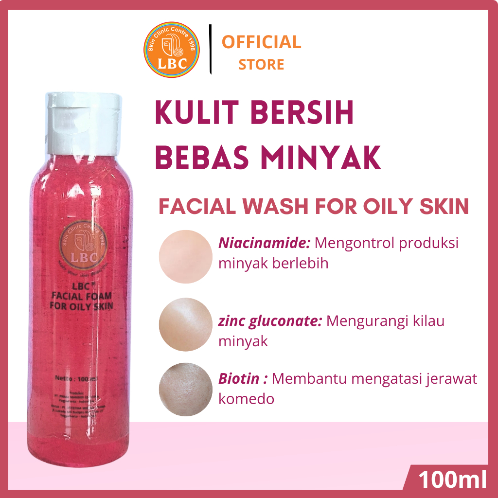 LBC-Facial Wash for Oily Skin - Sabun Cuci Muka untuk Kulit Berminyak | Oil Control