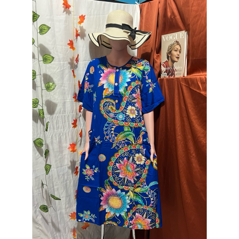 Daster Kencana Ungu Label Biru DS 36 DS 08 LD 120cm Busui Daster Kencana Ungu LD 120cm Busui