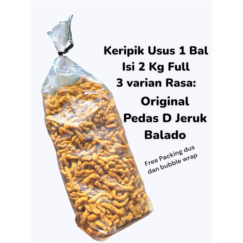 

RB KERIPIK USUS AYAM SUPER RENYAH 1 BAL HARGA PABRIK