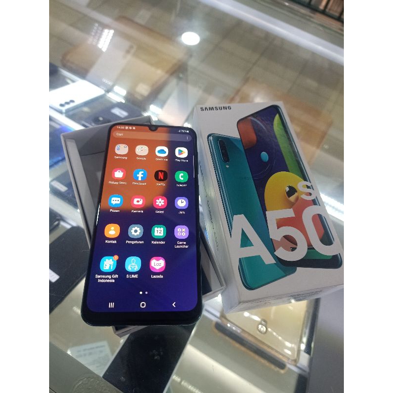 samsung a50s 4/64 second komplit no minus