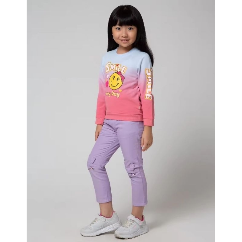 Little M Sweater Tie Dye Smile Everyday Anak Perempuan