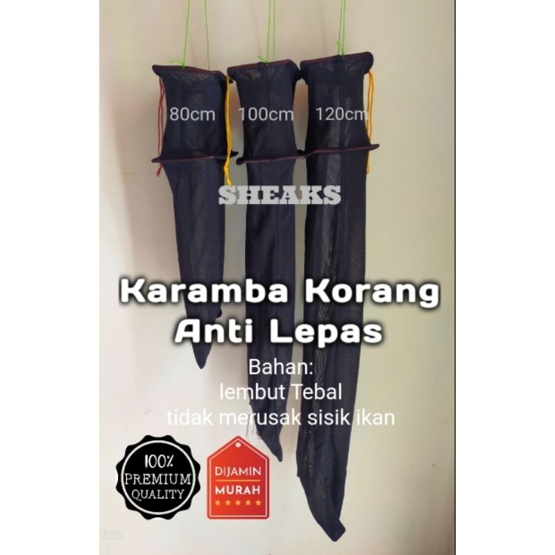 KARAMBA IKAN  KOJA MODEL 2RING KOTAK KAIN HALUS TUTUP SERUT