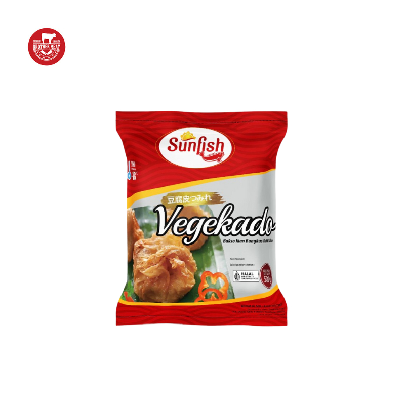 

Sunfish Vegekado Bakso ikan Bungkus Kulit Tahu 500gr - Brothermeatshop