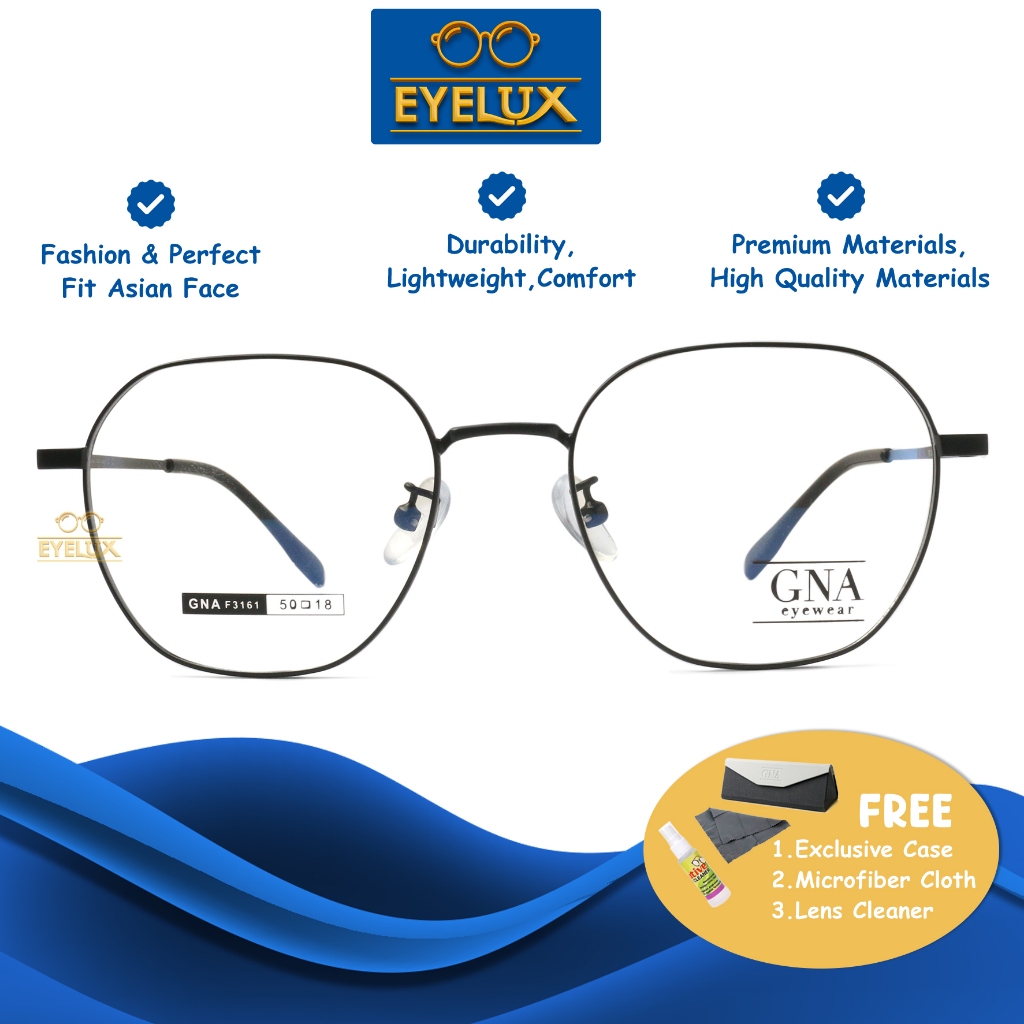 GNA Eyewear / GNA F-3161 / 50-18 / Frame Kacamata GNA Eyewear ORIGINAL