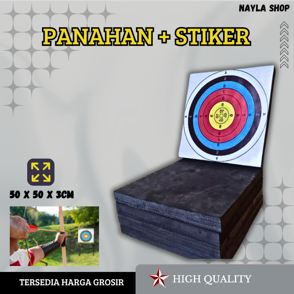 Spon Target Panahan Bantalan Target Panah 50x50cm Eva Archery