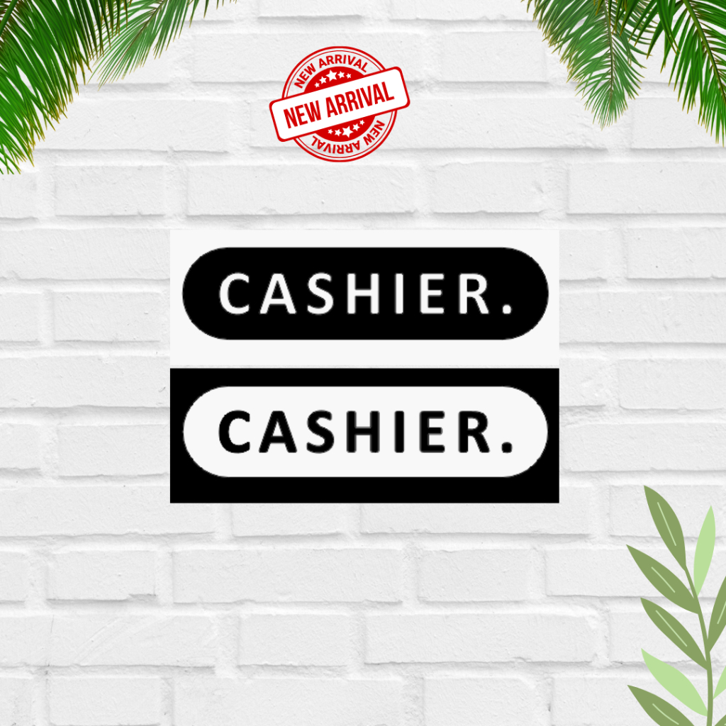 Papan Tanda Cashier | Sign Akrilik CASHIER | Papan Kasir