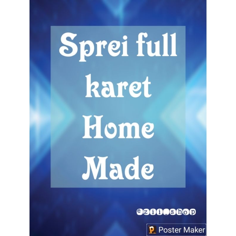 SPREI FULL KARET HOME MADE/sprei full karet murah