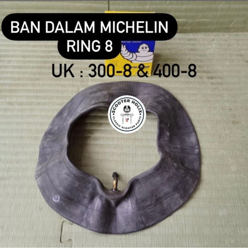 Ban Dalam Michelin utk Ban ukuran ring 8 (350-400/8)