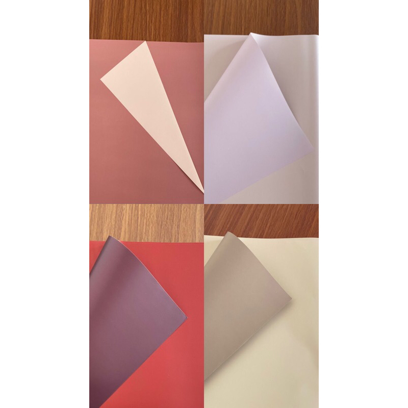 

cellophane bicolor/ bolak balik/ 2 warna