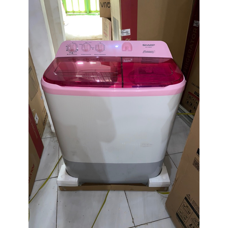 Mesin cuci 2(dua) tabung sharp 9kg Est95nt