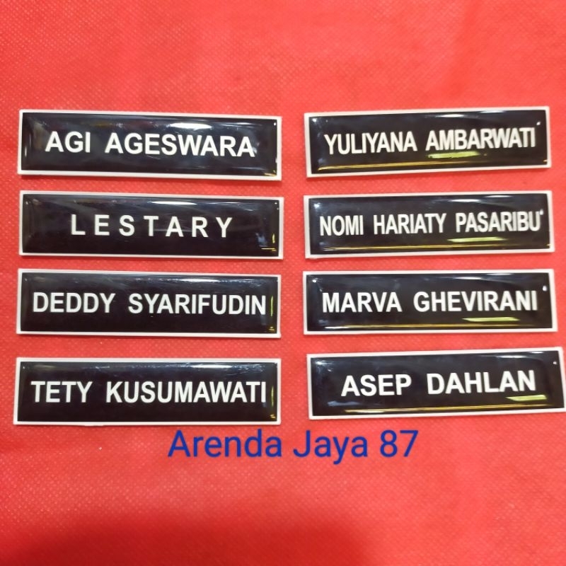 

Name tag/Nama dada glossy