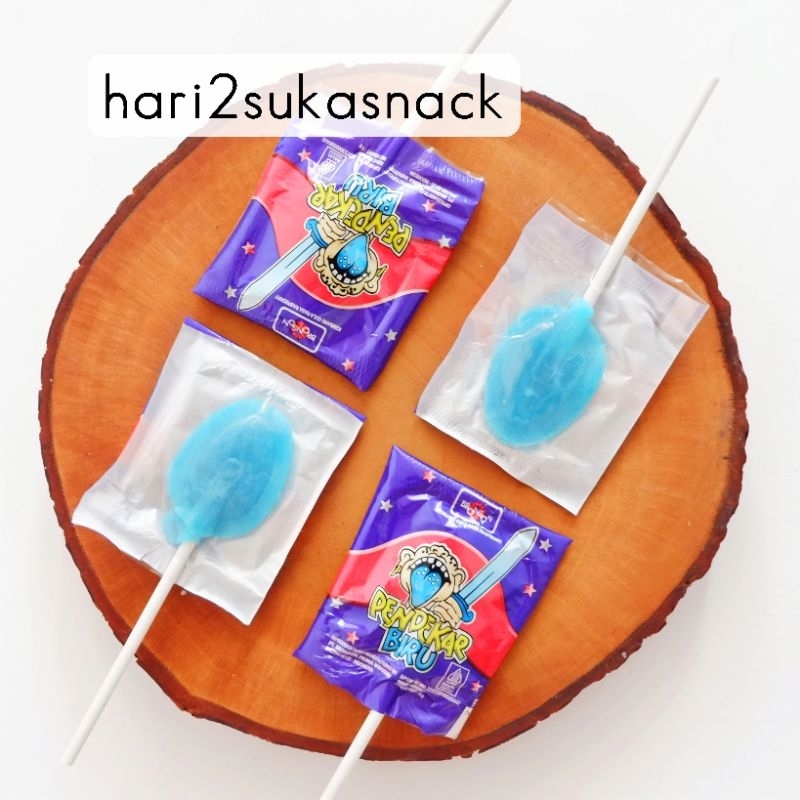 

Permen PENDEKAR BIRU [1PC] Lollipop Pendekar Biru Rasa Raspberry