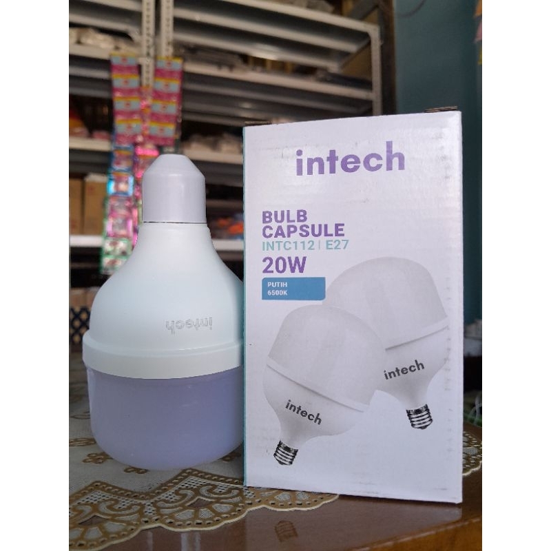 LAMPU RUMAH LAMPU PENERANGAN 20W LAMPU PUTIH TERANG INTECH LAMPU SUPER TERANG