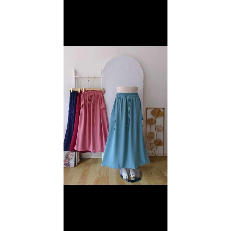 ROK CARGO CRINKLE AIR FLOW/ROK WANITA MODEL CARGO