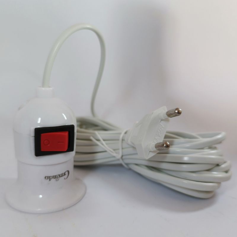 Fitting Lampu Gantung Saklar + Kabel 5 Meter On/Off Saklar | Fitting Gantung Kabel 5meter