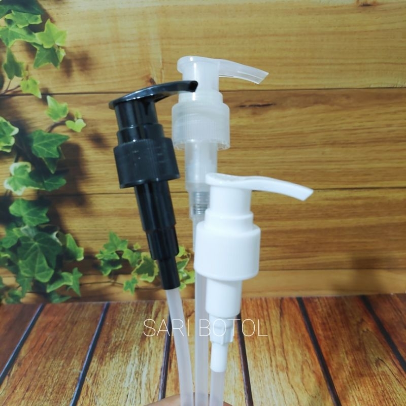 TUTUP PUMP NECK 24 PUTIH HITAM NATURAL CLEAR BLACK WHITE BOTOL