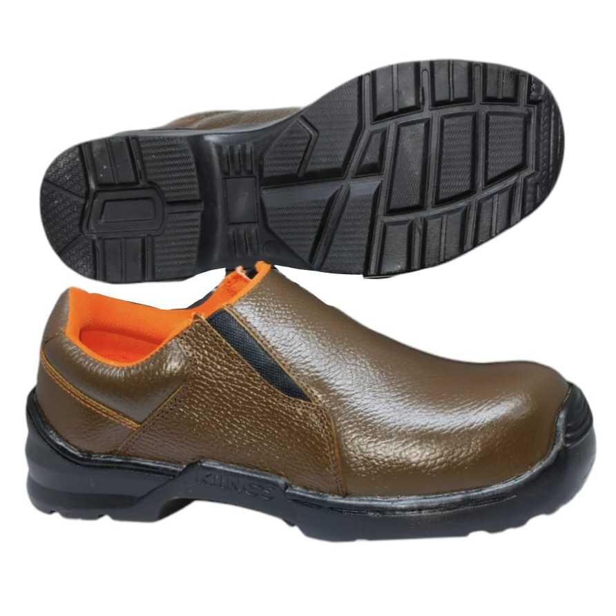 Sepatu Pria Safety Kickers Pendek Kulit