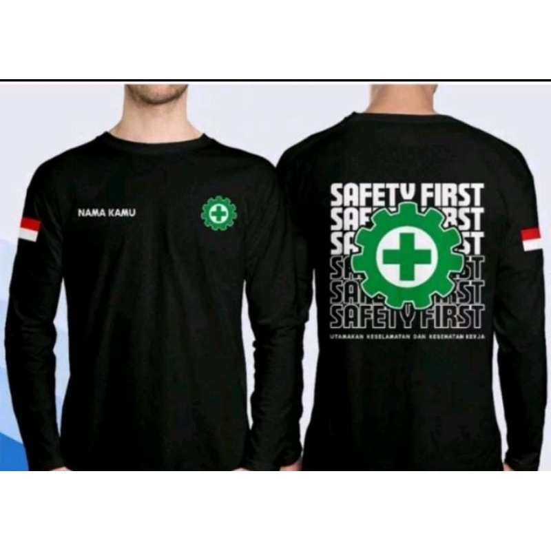 KAOS SAFETY FIRST LENGAN PANJANG COD
