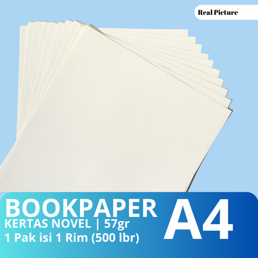 

Kertas Book Paper, Paper Book, Kertas Novel 57 gsm A4