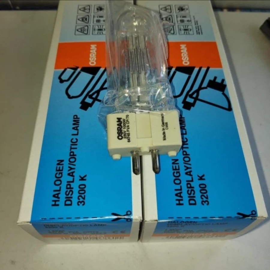 Lampu Halogen Merk Osram Display/Optic Lamp CP70 230V 1000W