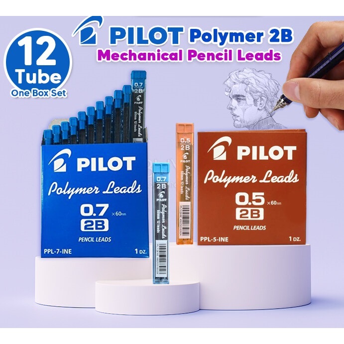 

Pilot polymer lead/isi pensil mekanik PPL 0.5/0.7