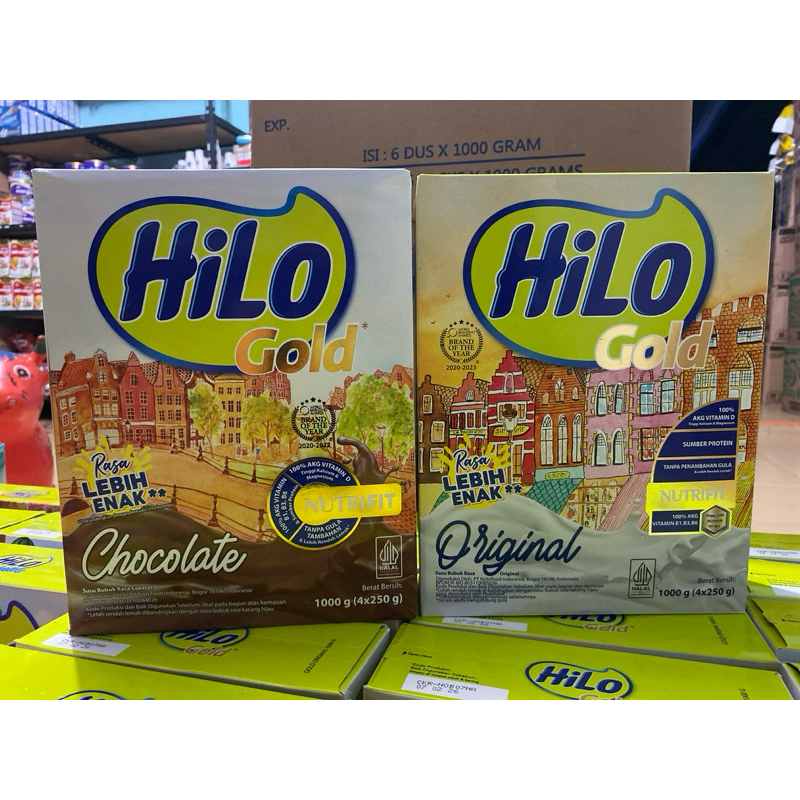 

HILO GOLD 1000GR ORIGINAL COKLAT - KEMASAN MULUS