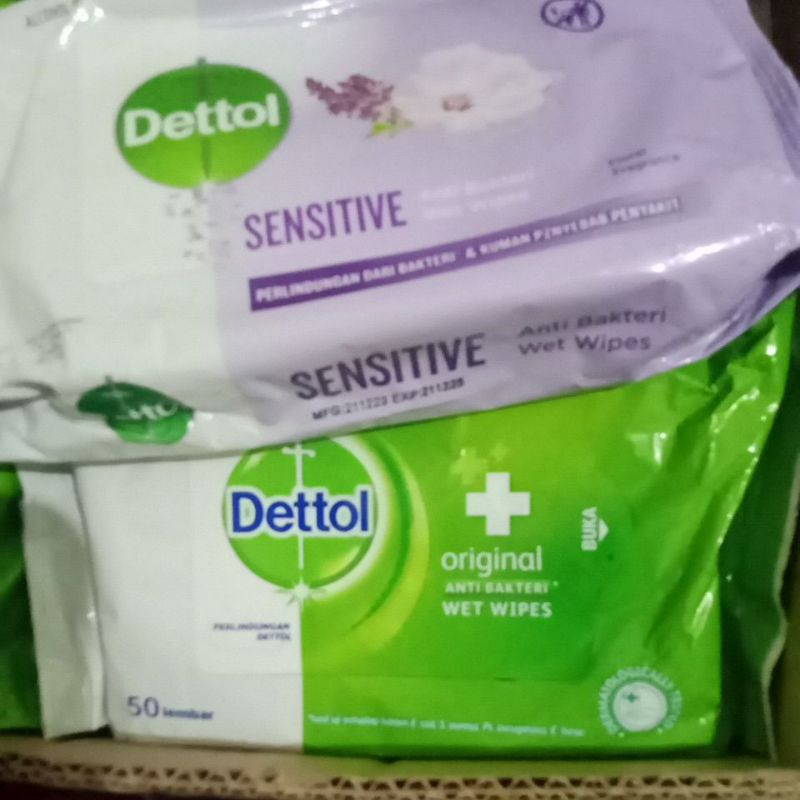 tisu basah dettol 50 sheet