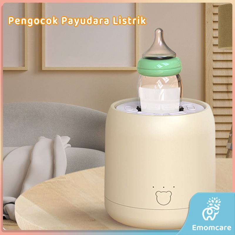 Mesin Pengocok Susu Bubuk Bayi Elektrik Otomatis ender Pelarut  Pengaduk Susu Formula Poe