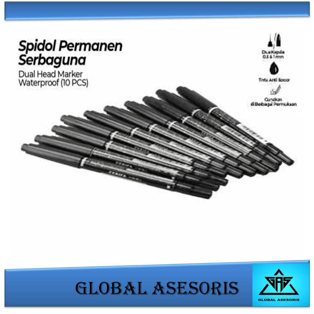 

Pena spidol dual side fine art brush spidol untuk seketsa Set Sketch Marker 2 Tip Touch Marker 1 pak 10 Pcs Pena Permanen Dual Head Tip Marker Pens Waterproof