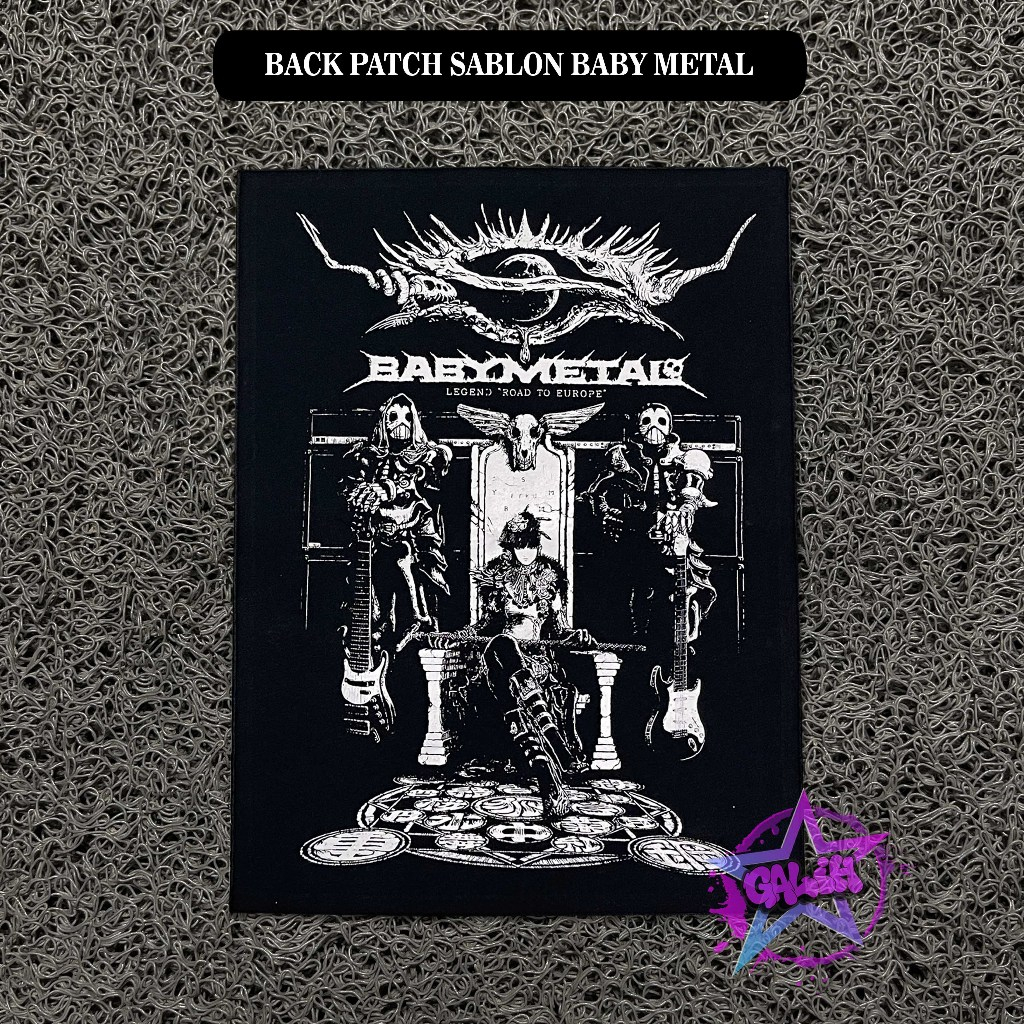 Patch sablon musik Back patch sablon Patch besar emblem Baby Metal Patch punk