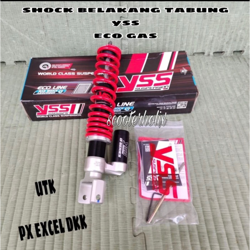Shock belakang YSS tabung utk vespa largeframe smallframe