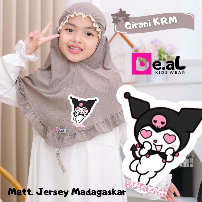 1153Bergo Anak || Hijab Anak Instan Kerut Anak Usia 4 - 7 tahun | Hijab Anak Tanggung