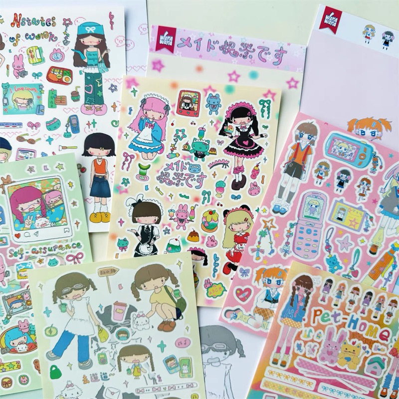 

sticker deco korean photocard journal stiker dekorasi readystock B1721