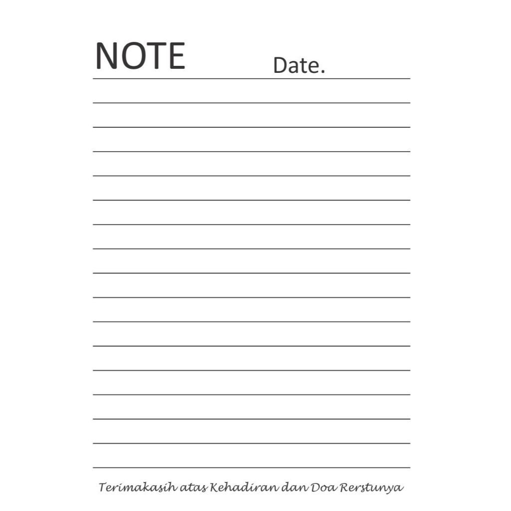 

Biaya Custom isi Notebook per lembar
