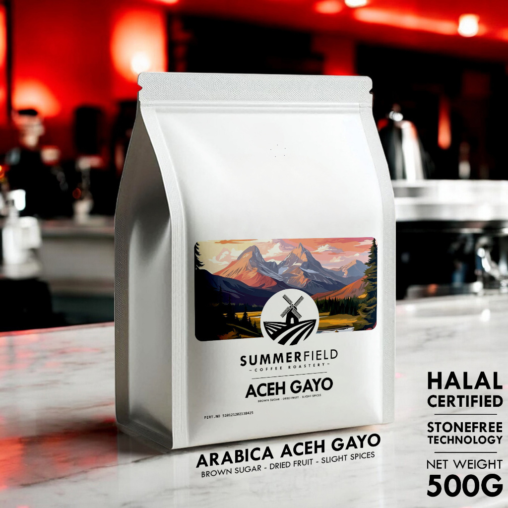 

Kopi Arabika Aceh Gayo 500g (Biji/Bubuk) Summerfield Premium Coffee