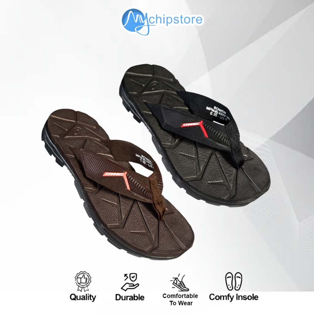 CONNEC BOWEN Sandal Jepit Casual Pria Dewasa Kekinian