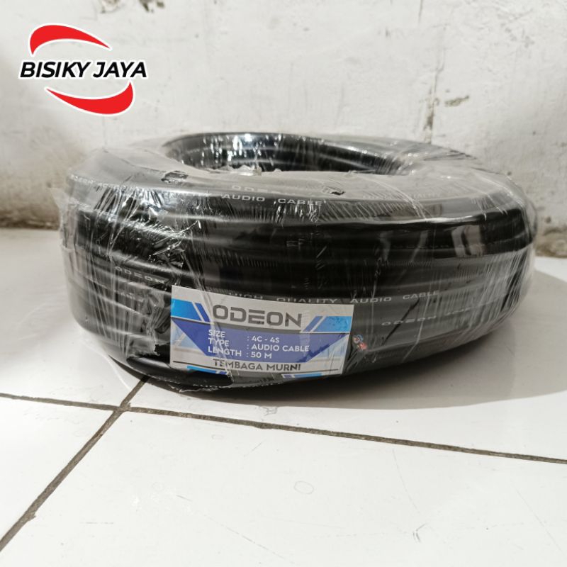 Kabel Speaker 4x4 ODEON 4x4mm panjang 50 meter Original Kabel Odeon 4x4 panjang 50m kabel speaker Od