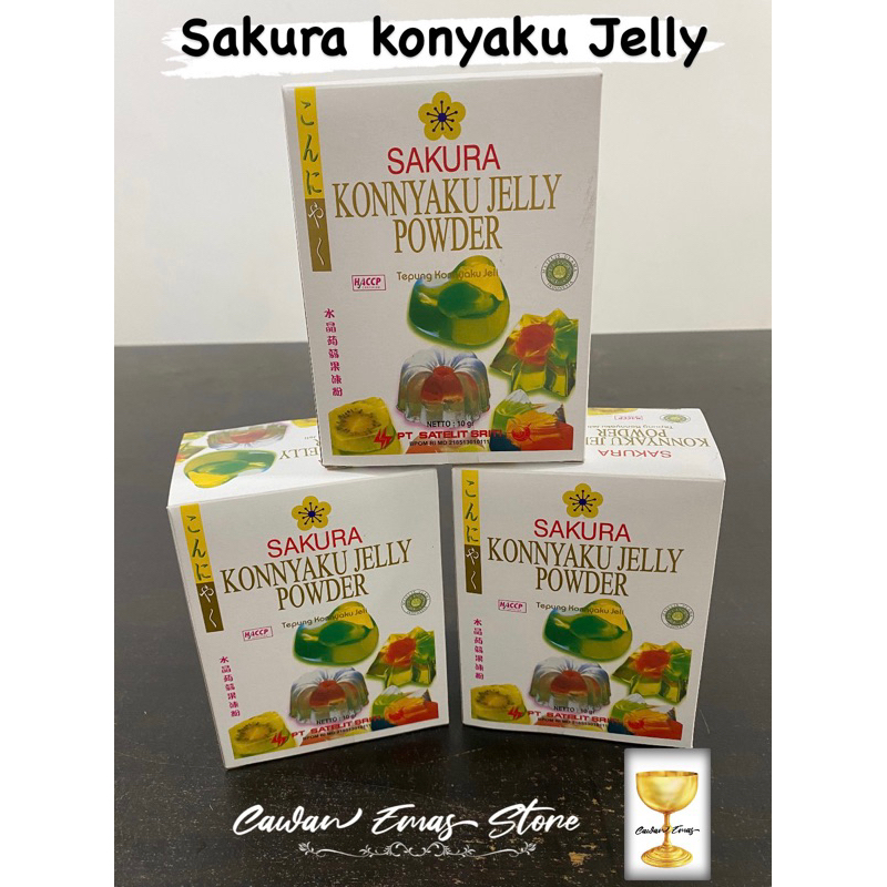 

agar agar sakura jelly powder / sakura konyaku jelly powder