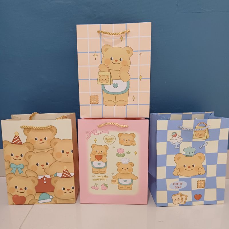 

Paperbag tas kado ultah BEAR BUTTER 4218F3