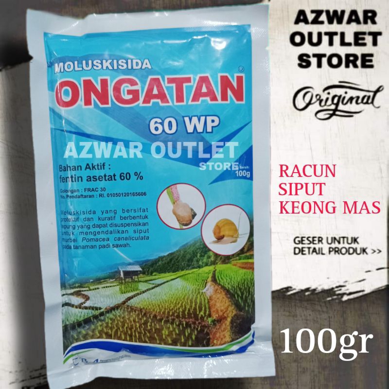 ONGATAN 60WP Moluskisida CBA | racun siput keong mas | fetin asetat 60%