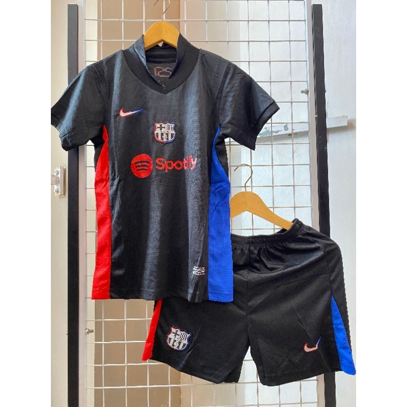JERSEY BOLA ANAK/SETELAN JERSEY BOLA ANAK/BARCELONA AWAY KIDS GRADE ORI