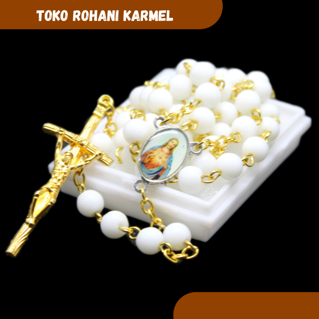 Murah ROSARIO BATU ALAM EXLUSIVE / ROSARIO KALUNG BATU ALAM EKSKLUSIF / ROSARIO KATOLIK / KALUNG