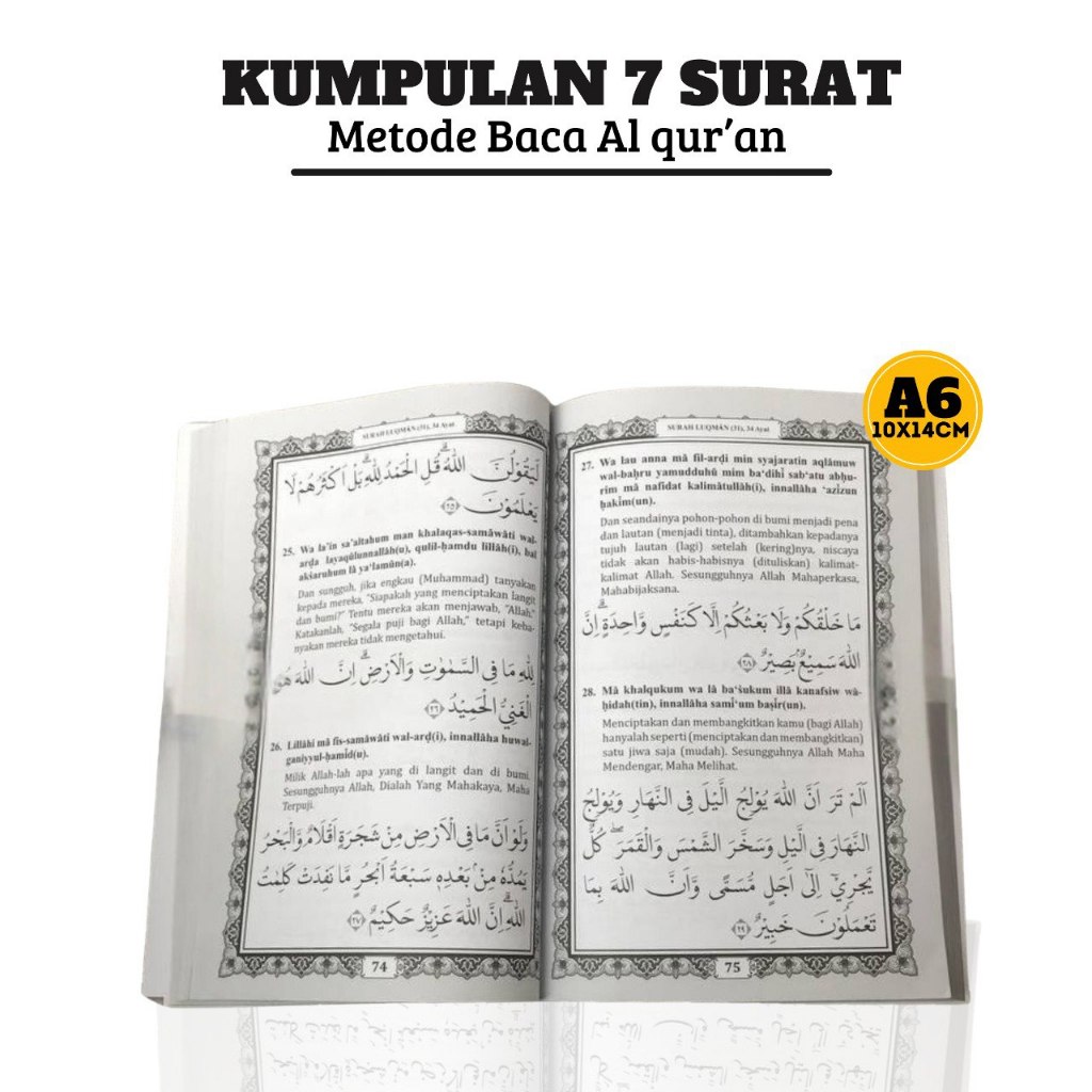 Buku Kumpulan 7 Surat Buku Murah Lengkap Kumpulan Doa Dan Surat Buku Yasin Al Waqi'ah Al Lukman As S