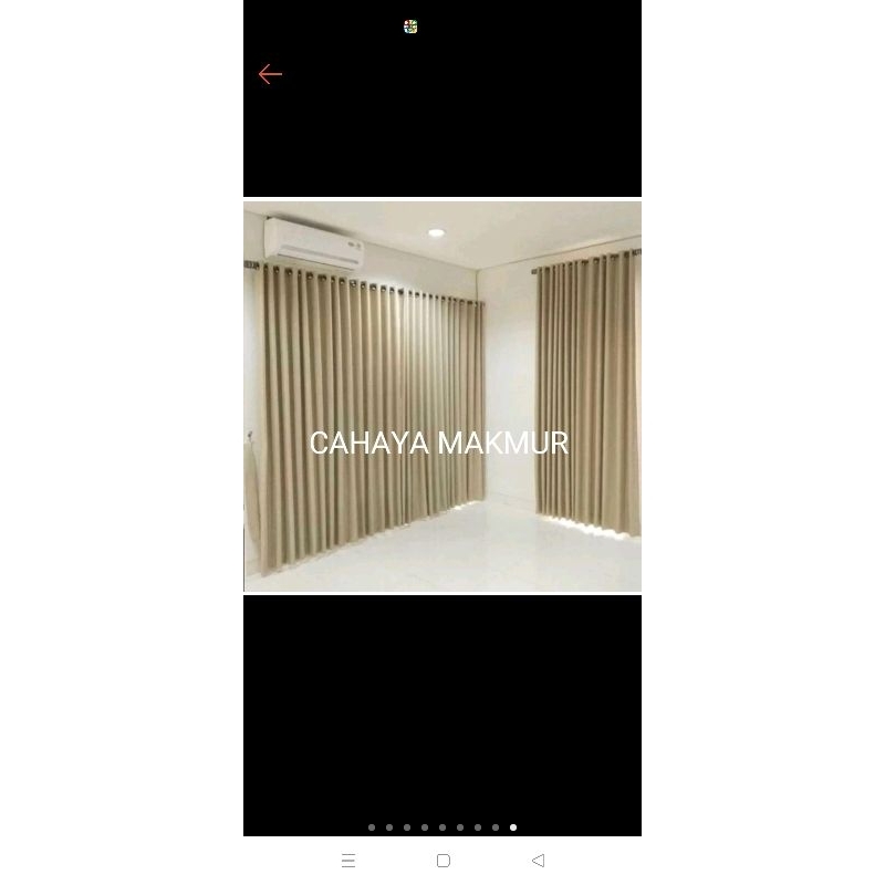 Jasa steam uap gorden blackout gorden vitras model Ring dan plisket