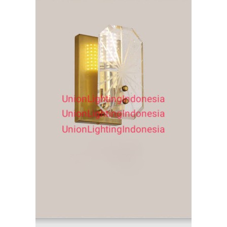 SL2042-1 LAMPU DINDING HIAS KRISTAL MINIMALIS MODERN TERAS RUMAH SUDUT DALAM RUANGAN RESTORAN DLL WA