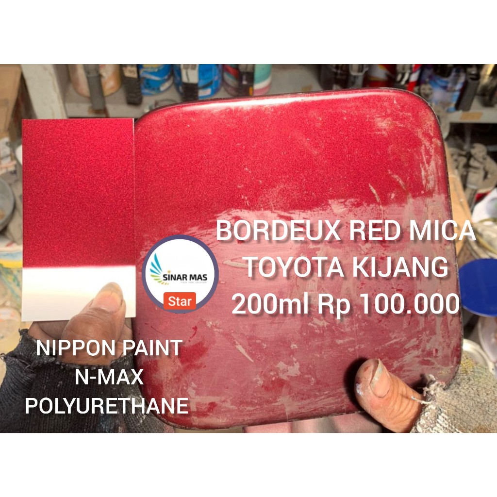 Cat Bordeux Red Mica TOYOTA KIJANG  cat PU cat Nippon Paint cat polyurethane cat Custom cat Toyota
