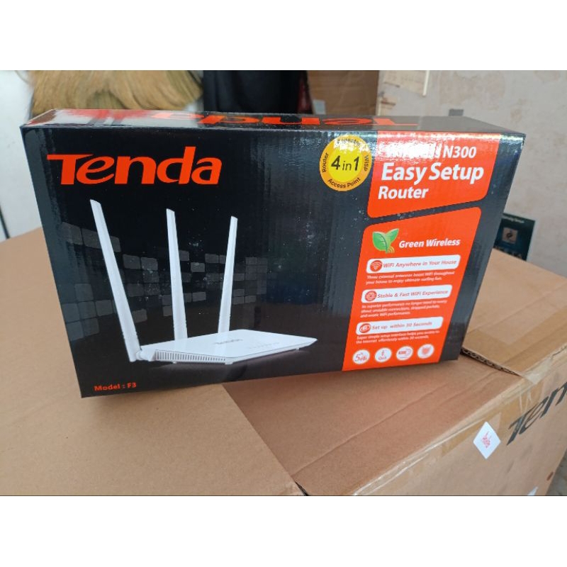 Tenda F3 Wireless Router 300Mbps 3 Antena Router Tenda F3