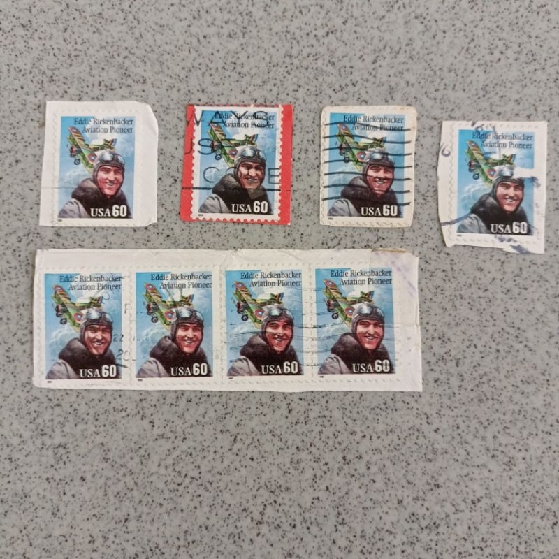 

Perangko used USA 60 Eddie Rickenbacker Aviation Pioneer
