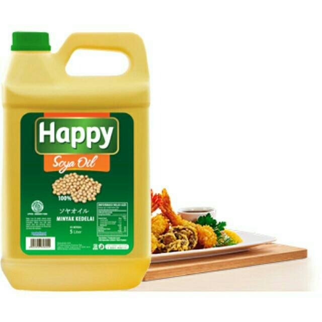 

Happy soya oil 18 liter kemasan jerigen