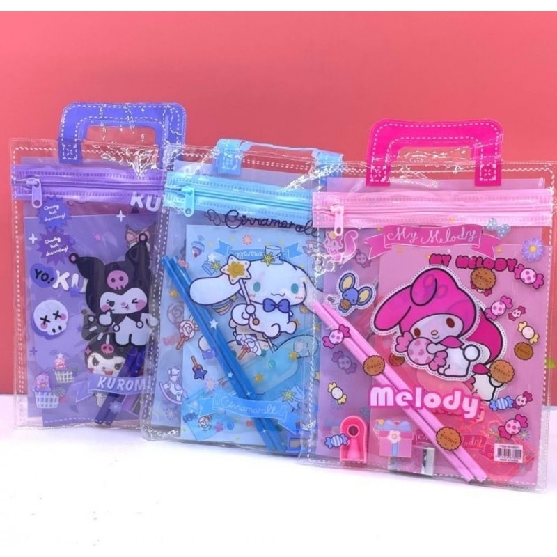 

TNstorr_Alat Tulis Set Tas Tenteng Sanrio